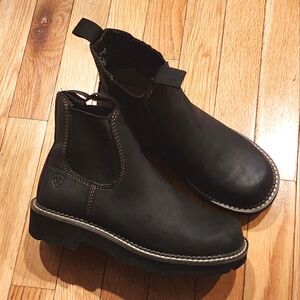 Ariat Fat Baby Chelsea Boots Black Leather